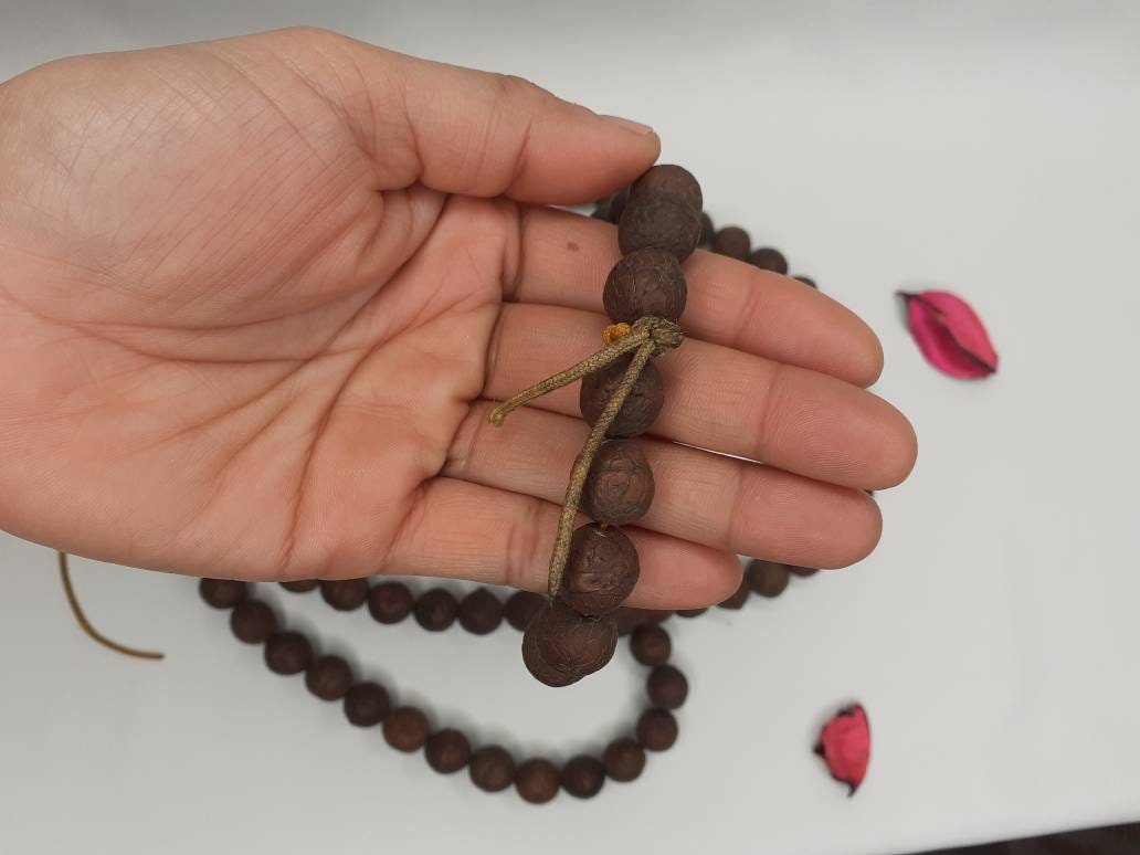 108 Antique Darked Phoenix One Eye Bodhi Seeds Mala,Buddhist beads,Tibetan Bodhi Beads,12mm Antique Prayer Mala,Nepali Bodhi Seed,Japa Mala