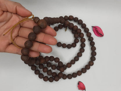 108 Antique Darked Phoenix One Eye Bodhi Seeds Mala,Buddhist beads,Tibetan Bodhi Beads,12mm Antique Prayer Mala,Nepali Bodhi Seed,Japa Mala