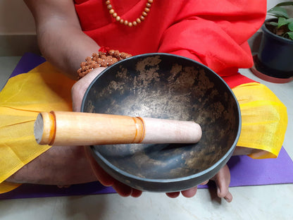 Antique Singing Bowl 5 inch Bowl Handmade Tibetan Singing Bowl of Yoga, Meditation, Chakra Healing, Hand Carved Antique Healing Singing bowl