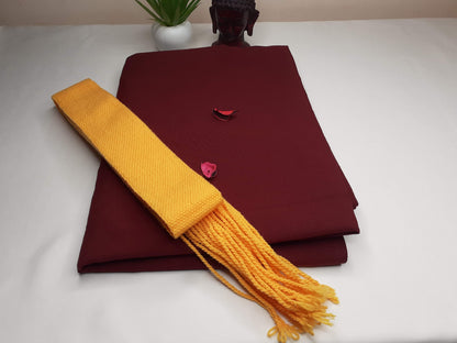 Tibetan Buddhist Monk Skirt- Shamthap,Monk Lower Robe,Monastry Style,Buddhist Meditation Skirt,Monk Nun Prayer Lower Wrap,Temple clothing