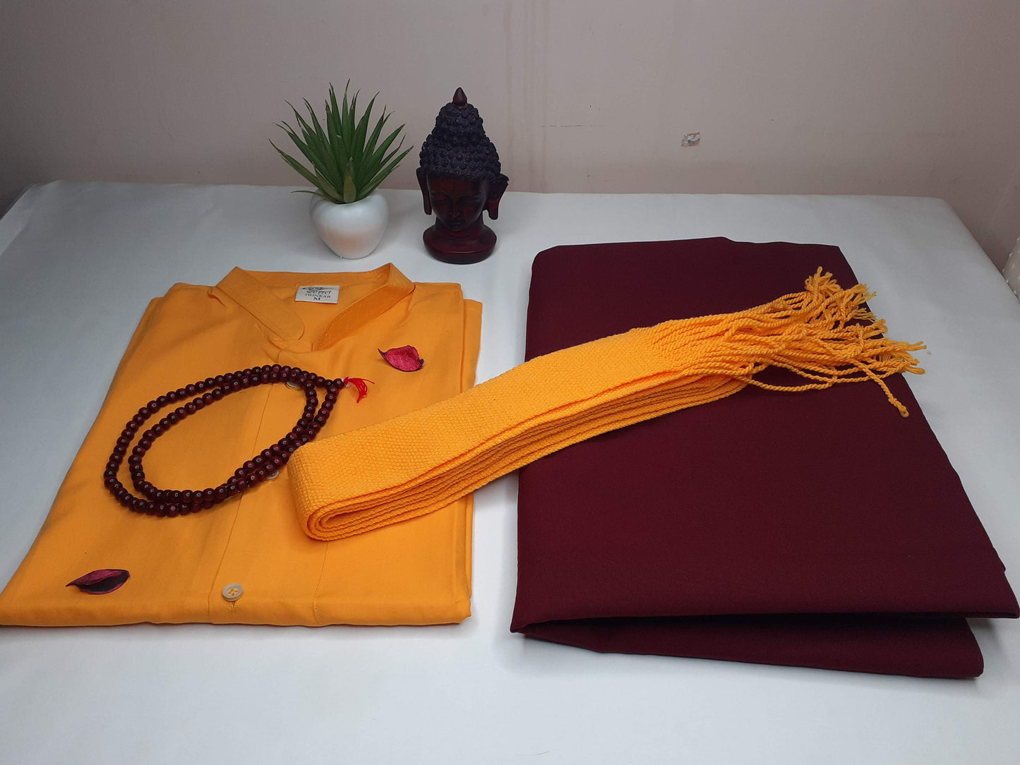 Tibetan Buddhist  Meditation Dress, Monk Robe,Monastry style, Meditation Skirt, Monk  Nun Costumes, Temple clothing, Spiritual fabric,