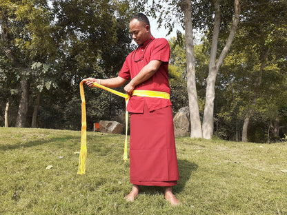 Tibetan Buddhist Lama Dress Set, Monastry Style Monk Robe, Buddhist Meditation Dress,Monk Costumes,Temple clothing,Tibetan Spiritual fabric