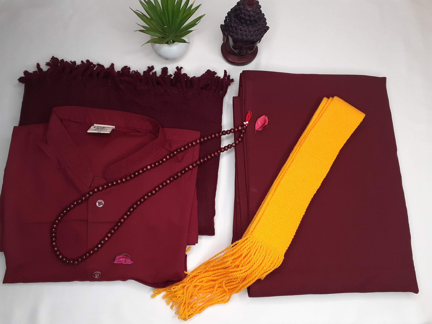 Tibetan Buddhist Lama Dress Set, Monastry Style Monk Robe, Buddhist Meditation Dress,Monk Costumes,Temple clothing,Tibetan Spiritual fabric