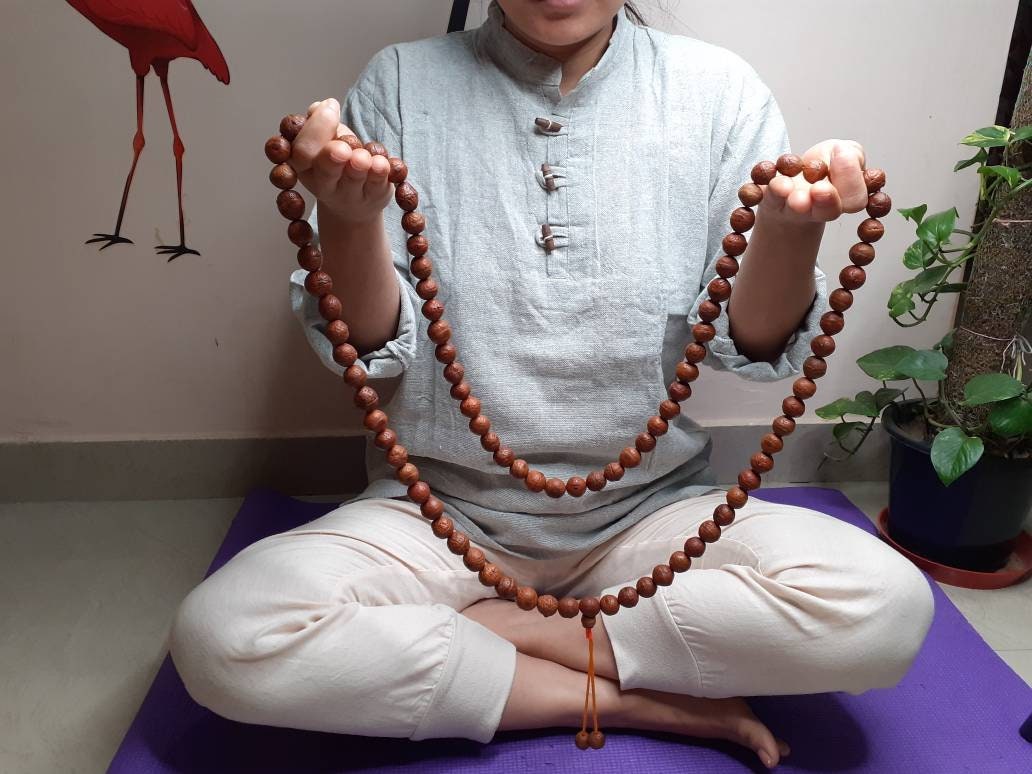 14mm Large Old Phoenix One Eye Bodhi Seeds Mala,Aged Buddhist beads,Tibetan Bodhi Beads,Nepal Prayer Mala,Nepali Bodhi Seed, Japa Mala