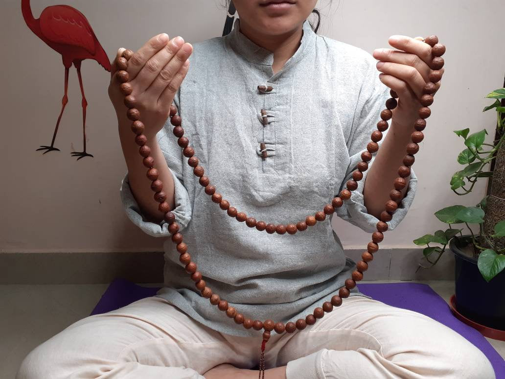 14mm Large Naturally Aged Old Phoenix One Eye Bodhi Seeds Mala,Tibetan Buddhist Monk Bodhi Prayer Rosary,Nepali Bodhi Seeds Japa Mala