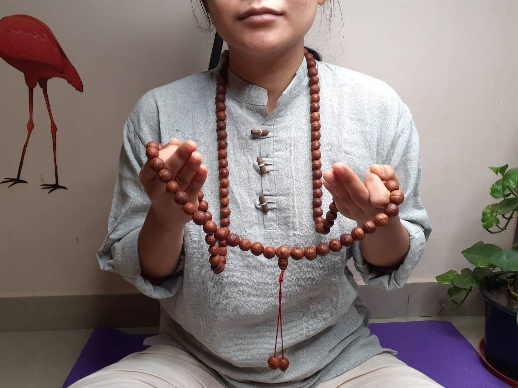 14mm Large Naturally Aged Old Phoenix One Eye Bodhi Seeds Mala,Tibetan Buddhist Monk Bodhi Prayer Rosary,Nepali Bodhi Seeds Japa Mala