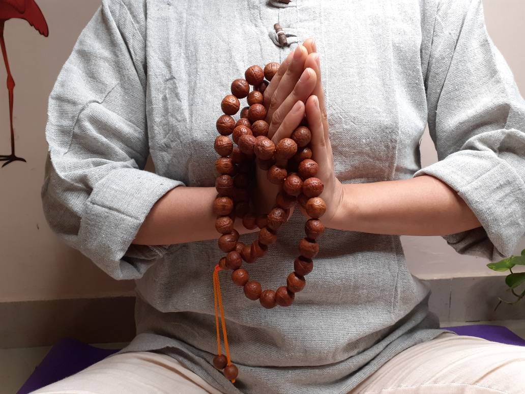 12 mm 108 Naturally Dark Phoenix One Eye Bodhi Seeds Mala, Buddhist beads,Tibetan Bodhi Beads,Nepal Prayer Mala,Nepali Bodhi Seed, Japa Mala