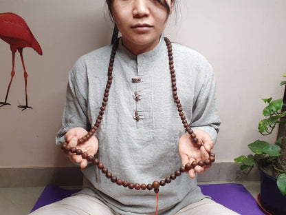 108 Antique Darked Phoenix One Eye Bodhi Seeds Mala,Buddhist beads,Tibetan Bodhi Beads,12mm Antique Prayer Mala,Nepali Bodhi Seed,Japa Mala