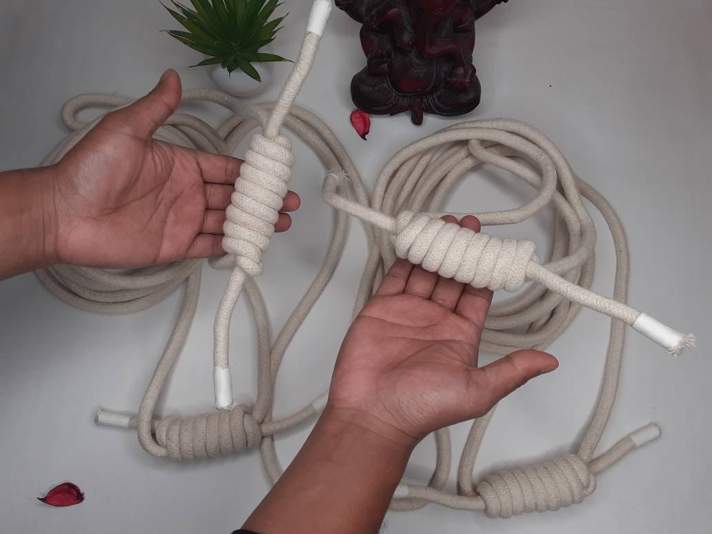 Iyengar Yoga Wall Ropes-set of 2,Yoga Rope Cotton,Yoga Anti-Gravity Wall Rope,Yoga Handmade Tools, Fitness Wall Accessaries,