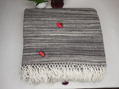 MANTRA Extra-Large Handspun Handwoven Yak Wool Blanket,Yak Meditation Shawl,Yak Wool,Tibetan Yak Wool,Himalayan Yak Wrap,Cashmere Yak Wool