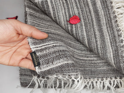 MANTRA Extra-Large Handspun Handwoven Yak Wool Blanket,Yak Meditation Shawl,Yak Wool,Tibetan Yak Wool,Himalayan Yak Wrap,Cashmere Yak Wool
