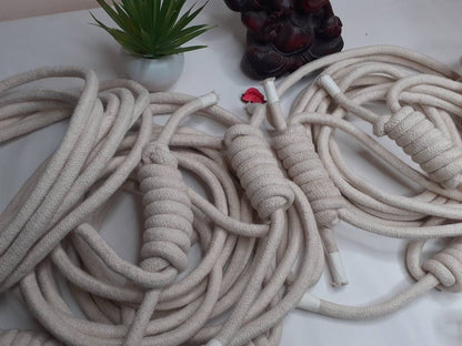Iyengar Yoga Wall Ropes-set of 3,Yoga Rope Cotton,Yoga Anti-Gravity Wall Rope,Yoga Handmade Tools, Fitness Wall Accessaries,