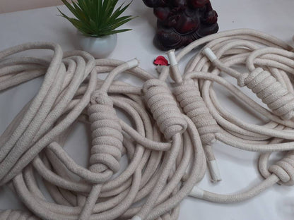 Iyengar Yoga Wall Ropes-set of 4,Yoga Rope Cotton,Yoga Anti-Gravity Wall Rope,Yoga Handmade Tools, Fitness Wall Accessaries,