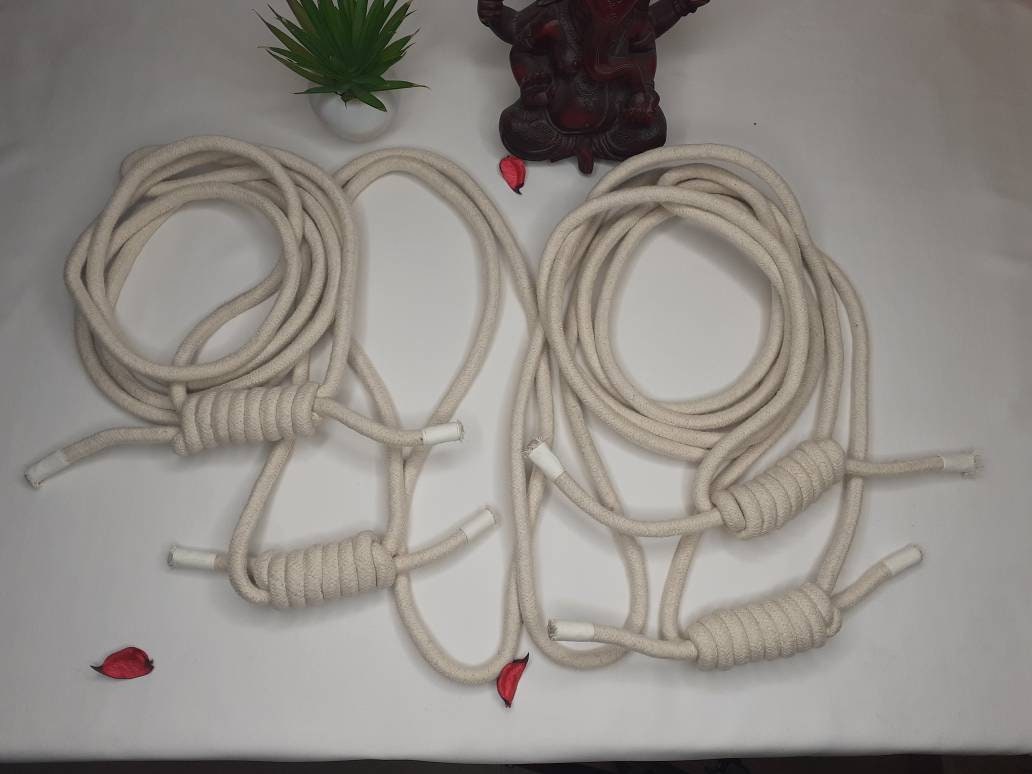 Iyengar Yoga Wall Ropes-set of 2,Yoga Rope Cotton,Yoga Anti-Gravity Wall Rope,Yoga Handmade Tools, Fitness Wall Accessaries,