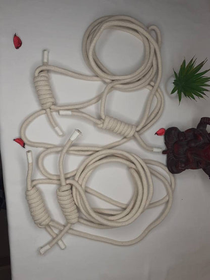 Iyengar Yoga Wall Ropes-set of 2,Yoga Rope Cotton,Yoga Anti-Gravity Wall Rope,Yoga Handmade Tools, Fitness Wall Accessaries,