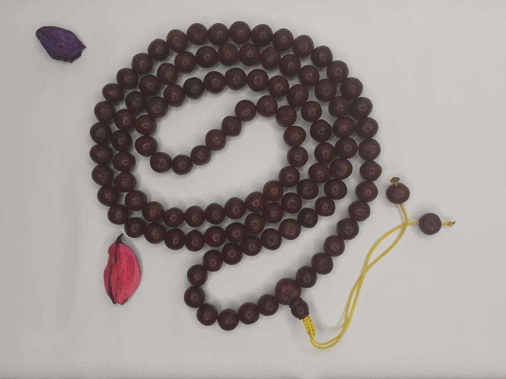 11-12mm  Old Phoenix One Eye Bodhi Seeds Mala, Buddhist beads,Tibetan Bodhi Beads, Prayer Mala,Nepali Bodhi Seed,
