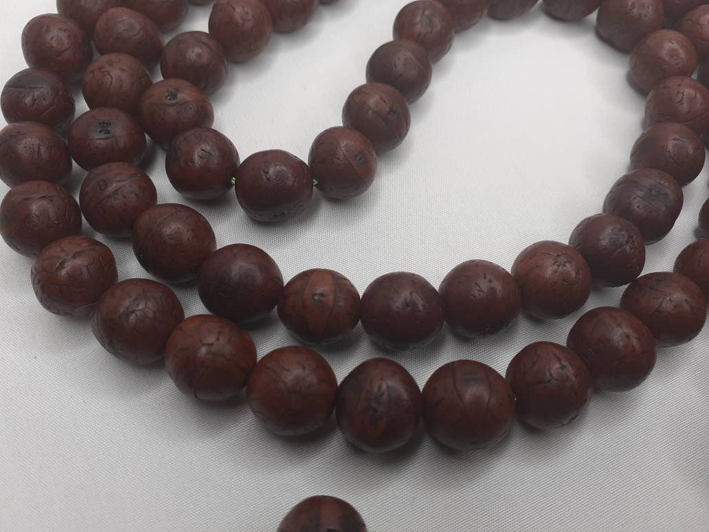 12 mm  Very Old Phoenix One Eye Bodhi Seeds Mala,Buddhist Beads,Tibetan Bodhi Beads,Seed  Prayer Mala,Nepali Bodhi Seed, Japa Mala