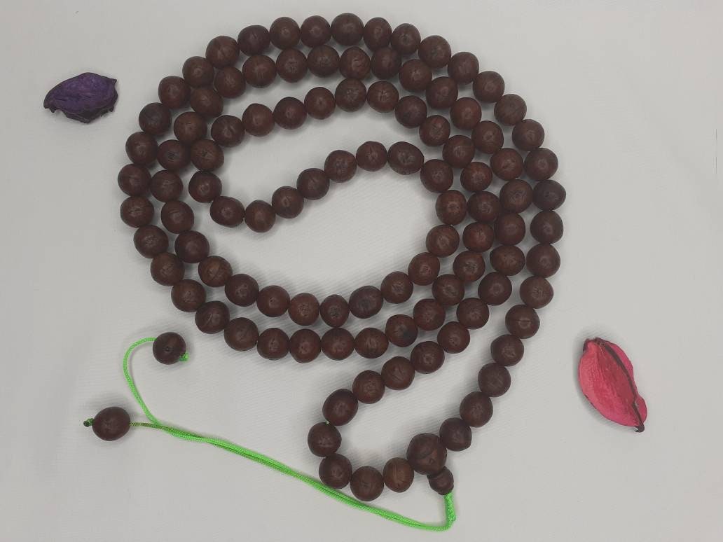 12mm  Old Phoenix One Eye Bodhi Seeds Mala, Buddhist beads,Tibetan Bodhi Beads, Prayer Mala,Nepali Bodhi Seed