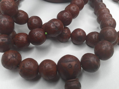 12 mm  Very Old Phoenix One Eye Bodhi Seeds Mala,Buddhist Beads,Tibetan Bodhi Beads,Seed  Prayer Mala,Nepali Bodhi Seed, Japa Mala