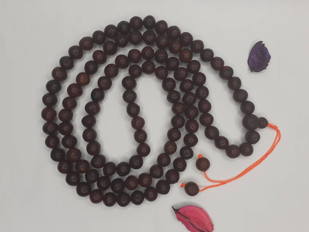 12mm  Old Phoenix One Eye Bodhi Seeds Mala, Buddhist beads,Tibetan Bodhi Beads, Prayer Mala,Nepali Bodhi Seed