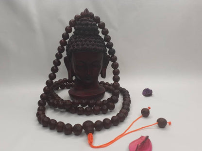 12mm  Old Phoenix One Eye Bodhi Seeds Mala, Buddhist beads,Tibetan Bodhi Beads, Prayer Mala,Nepali Bodhi Seed