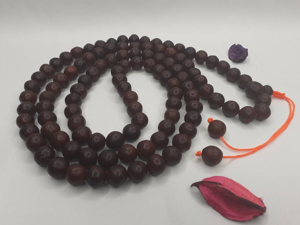 12mm  Old Phoenix One Eye Bodhi Seeds Mala, Buddhist beads,Tibetan Bodhi Beads, Prayer Mala,Nepali Bodhi Seed