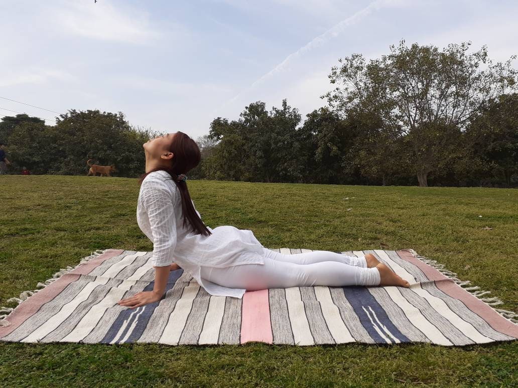 Artisan Organic Cotton Yoga and Meditation Rugs,Handwoven Meditation Floor Mat,Indian Handloomed Rug,Cotton Yoga Mat,Natural Fibre Rug