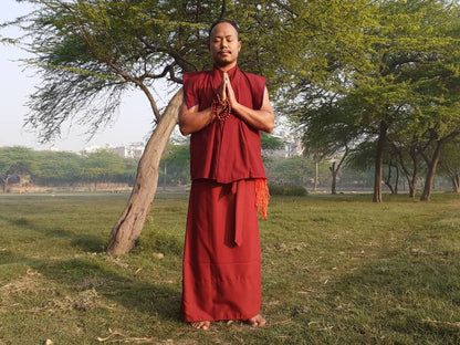 Tibetan Buddhist Monk Skirt- Shamthap,Monk Lower Robe,Monastry Style,Buddhist Meditation Skirt,Monk Nun Prayer Lower Wrap,Temple Clothing