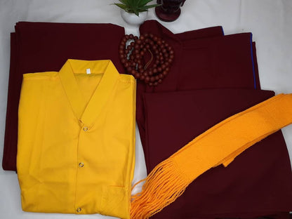 Tibetan Buddhist  Nun Dress, Monk Robe,Monastry style, Meditation Skirt, Monk  Nun Costumes, Temple clothing, Spiritual fabric, Lama cotton,