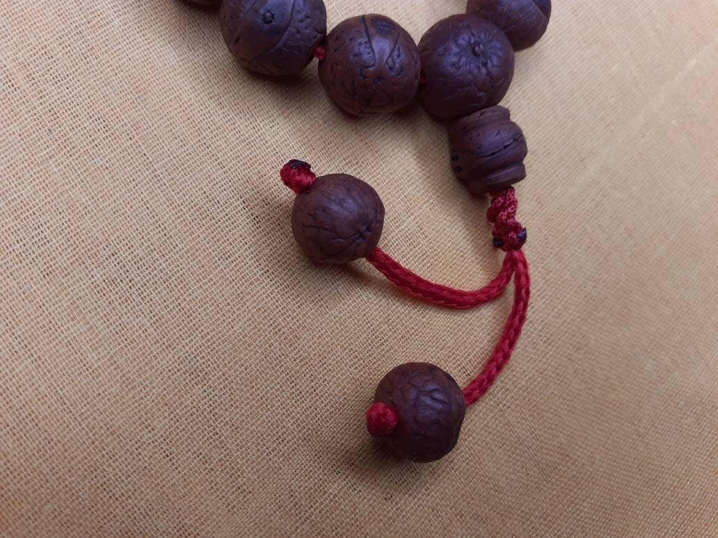 Bodhi Seeds Wrist Mala, Buddhist beads ,Tibetan Bodhi Beads,Nepal Prayer Mala,Meditation Beads,Monk bracelet,Spiritual Tools