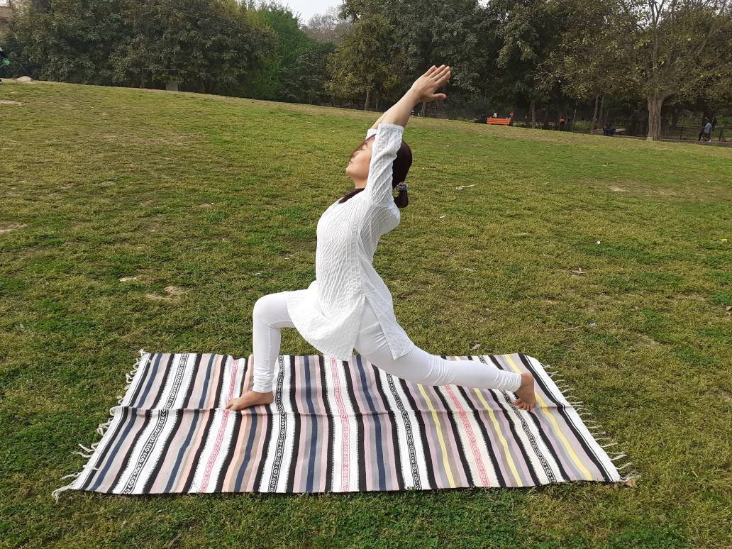 Artisan Organic Cotton Yoga and Meditation Rugs,Handwoven Meditation Floor Mat,Indian Handloomed Rug,Cotton Yoga Mat,Natural Fibre Rug