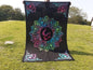 Hand Dyed Pure Cotton Om Mandala Spiritual Tapestry, Buddhist Tapestry,Cloth Wall Hanging  Decor,Meditation Tapestry,Zen Hanging Wall Decor