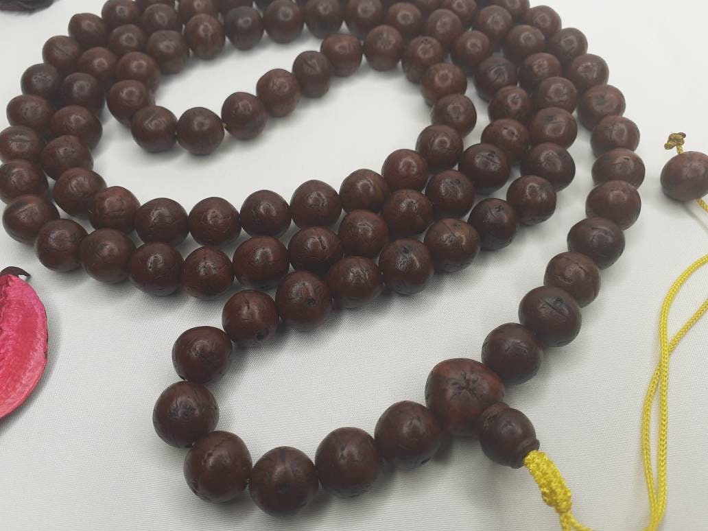 11-12mm  Old Phoenix One Eye Bodhi Seeds Mala, Buddhist beads,Tibetan Bodhi Beads, Prayer Mala,Nepali Bodhi Seed,