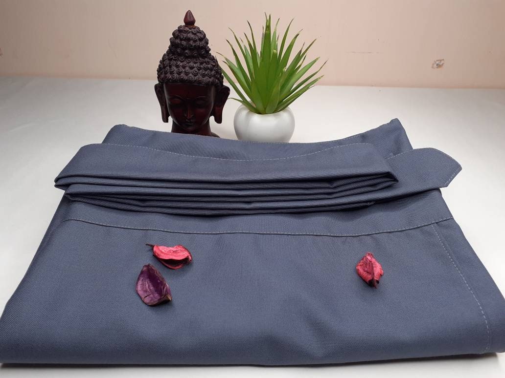 Layman Unisex Tibetan Buddhist Meditation Skirt,Tibetan Half Chuba Wrap-Around Cotton Meditation Cloth,Monastery Style Spiritual Lower Robe