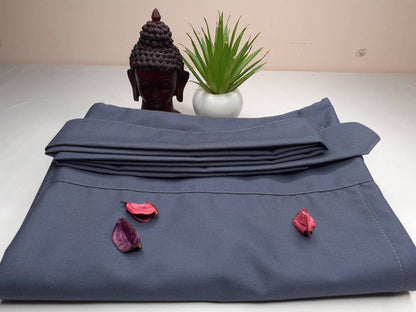 Layman Unisex Tibetan Buddhist Meditation Skirt,Tibetan Half Chuba Wrap-Around Cotton Meditation Cloth,Monastery Style Spiritual Lower Robe