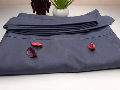 Layman Unisex Tibetan Buddhist Meditation Skirt,Tibetan Half Chuba Wrap-Around Cotton Meditation Cloth,Monastery Style Spiritual Lower Robe
