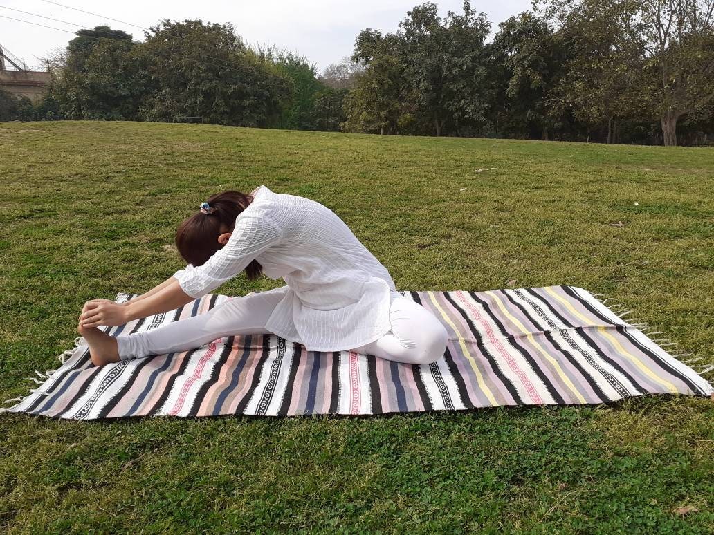 Artisan Organic Cotton Yoga and Meditation Rugs,Handwoven Meditation Floor Mat,Indian Handloomed Rug,Cotton Yoga Mat,Natural Fibre Rug