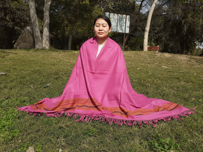 Handwoven Cashmere SheepWool Meditation Shawl,Ethnic Blanket, Himalayan Wool,Indian Fabric,Himalayan Wrap,Handmade Indian Shawl, Kullu Shawl