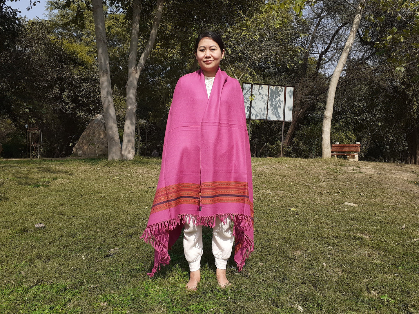 Handwoven Cashmere SheepWool Meditation Shawl,Ethnic Blanket, Himalayan Wool,Indian Fabric,Himalayan Wrap,Handmade Indian Shawl, Kullu Shawl