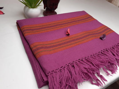 Handwoven Cashmere SheepWool Meditation Shawl,Ethnic Blanket, Himalayan Wool,Indian Fabric,Himalayan Wrap,Handmade Indian Shawl, Kullu Shawl