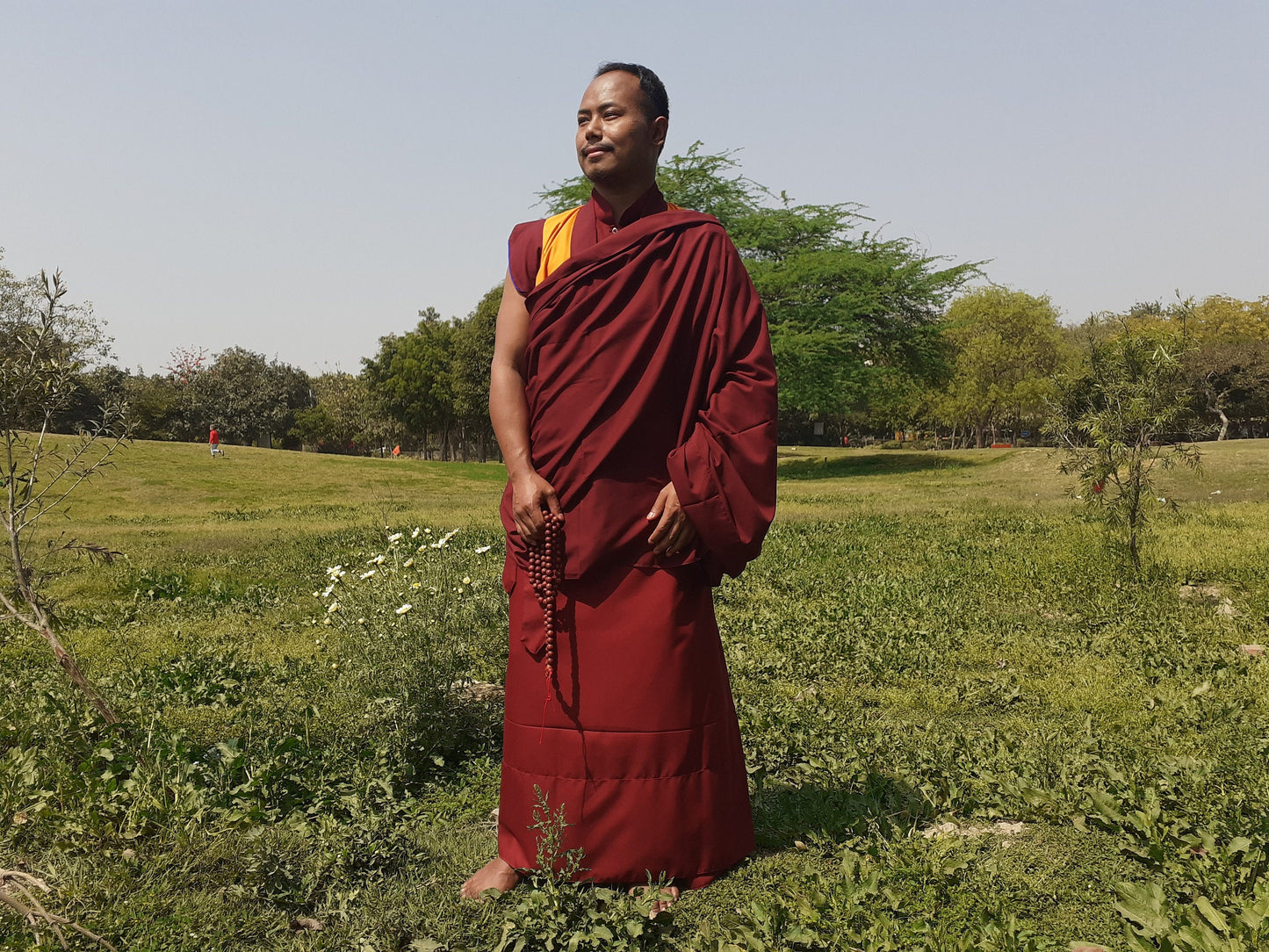 Complete Tibetan Buddhist Monk Robe Set,Buddhist Monk Dress,Monastery Meditation Cloth,Buddhist Monk/Nun Costume,Temple Spiritual Clothing