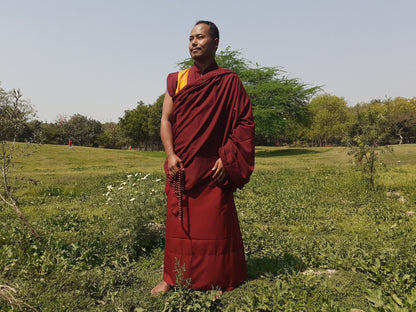 Complete Tibetan Buddhist Monk Robe Set,Buddhist Monk Dress,Monastery Meditation Cloth,Buddhist Monk/Nun Costume,Temple Spiritual Clothing
