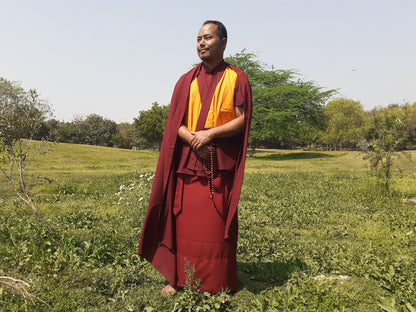 Complete Tibetan Buddhist Monk Robe Set,Buddhist Monk Dress,Monastery Meditation Cloth,Buddhist Monk/Nun Costume,Temple Spiritual Clothing