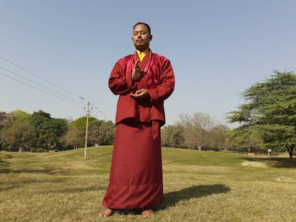 Tibetan Buddhist Monk Robe Set, Buddhist Monk Robe,Monastry style,Buddhist Meditation Dress, Monk Costumes,Temple clothing, Spiritual fabric