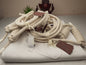 Iyengar Yoga White khadi Cotton Blanket With Iyenger Wall Ropes,Pune Yoga Blanket,Blanket for restorative yoga,Thick Cotton Meditation Shawl
