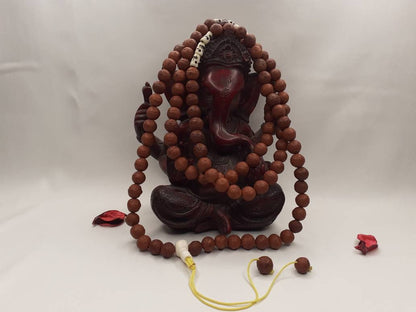 Bodhi Seeds And Skull Bone Beads Mala,Buddhist Prayer  beads,Tibetan Prayer Beads, Meditation tools,Monk bracelet,Skull Bone Beads,