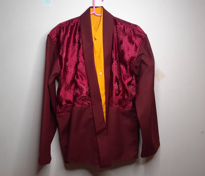 Tibetan Buddhist Monk Robe Set, Buddhist Monk Robe,Monastry style,Buddhist Meditation Dress, Monk Costumes,Temple clothing, Spiritual fabric