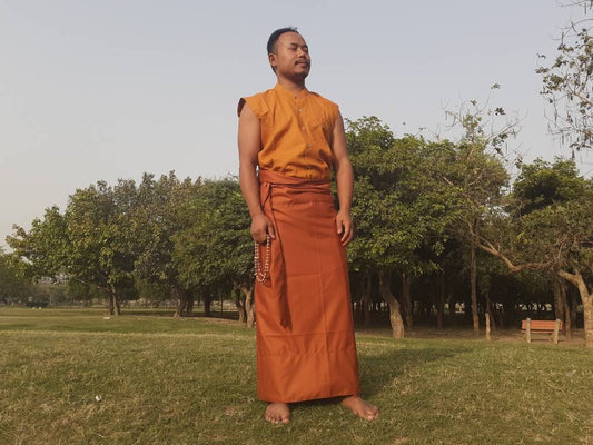 Layman Buddhist Robe Set, Buddhist Robe,Meditation Clothing,Buddhist Meditation Suit, Spiritual Costumes,Temple clothing,Spiritual fabric