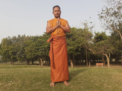 Layman Buddhist Robe Set, Buddhist Robe,Meditation Clothing,Buddhist Meditation Suit, Spiritual Costumes,Temple clothing,Spiritual fabric