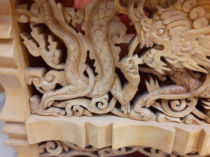 Dragon Handcarved Foldable Wooden Tibetan Buddhist Altar Tabl,Tibetan Alter Table,Buddhist Meditation Table,